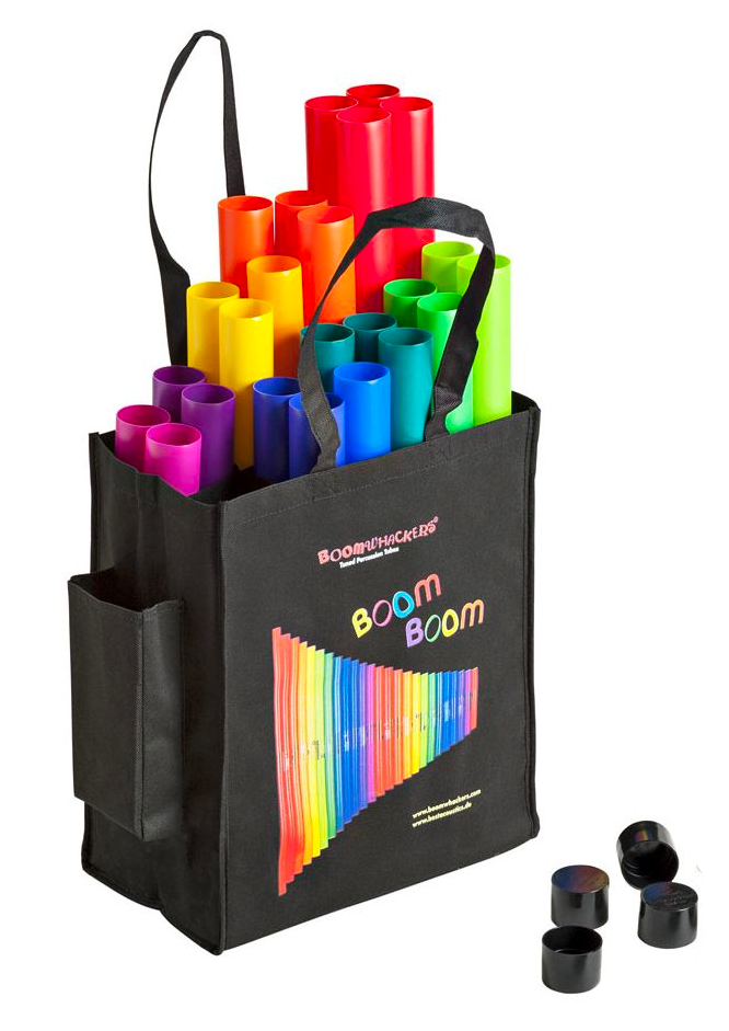 Boomwhackers Set Di Tubi Sonori Musicali - BW-Set04 Con 28 Tubi E Borsa Trasporto