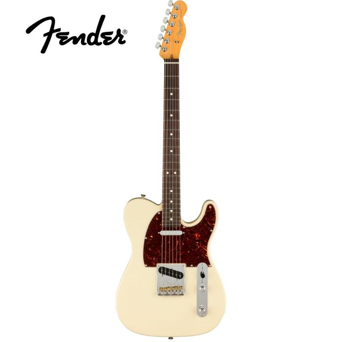 Chitarra elettrica Fender American Professional II Telecaster rw olympic white con custodia main product photo