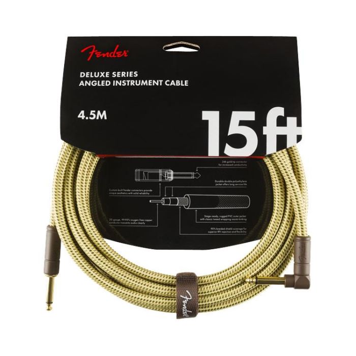 Cavo jack/jack angolare 4,5 mt Fender Deluxe tweed natural main product photo