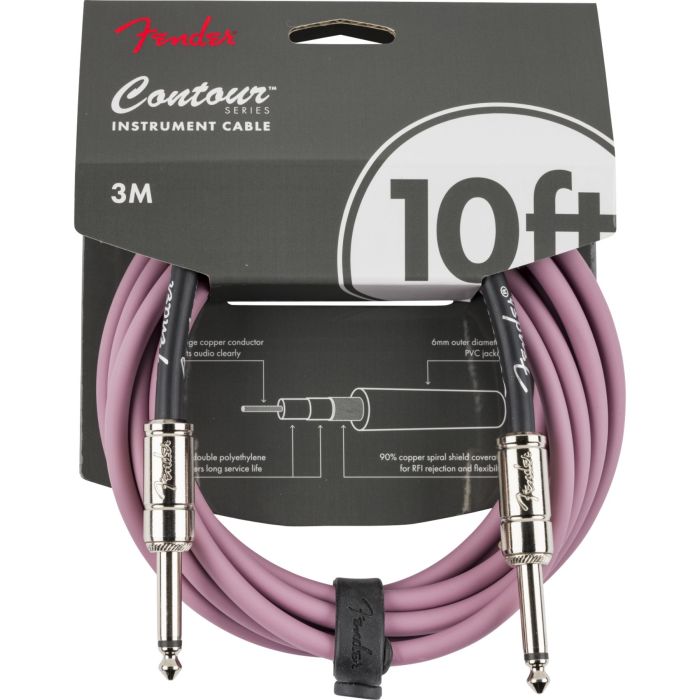 Fender Contour burgundy mist Cavo jack/jack 3 mt main product photo