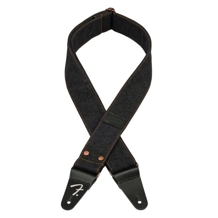 Fender Wrangler riveted denim black Strap main product photo