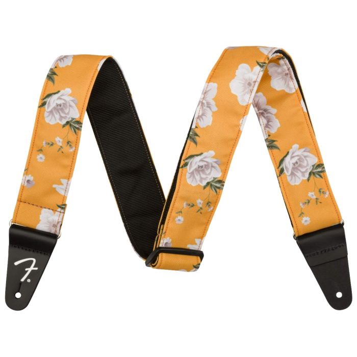 Fender Floral Guitar Strap Gray Marigold main product photo