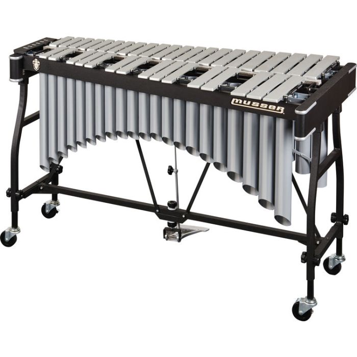 Vibrafono Musser M55 Pro-Vibe Silver con motore europeo main product photo