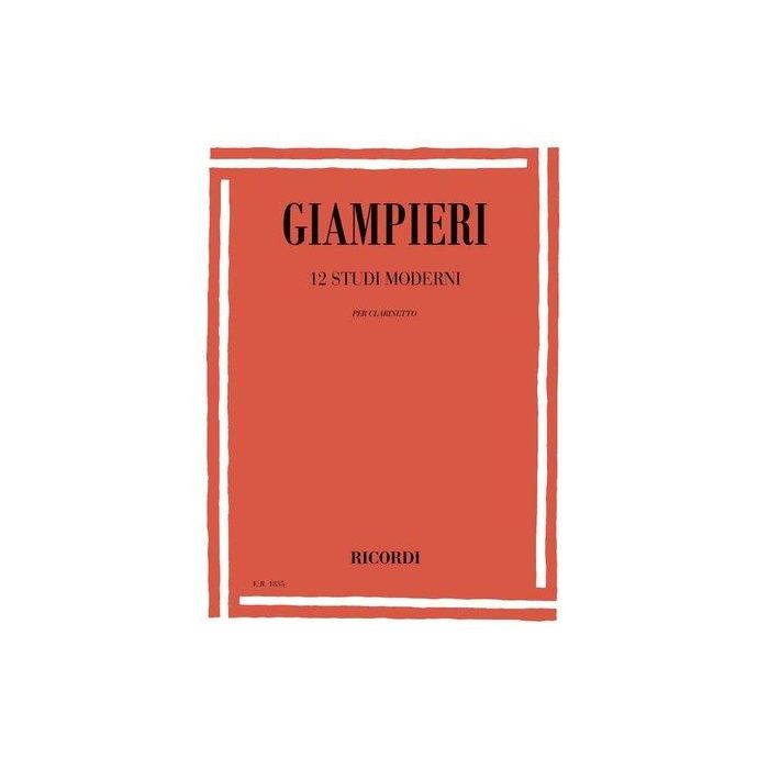 Giampieri 12 Studi moderni per clarinett o main product photo