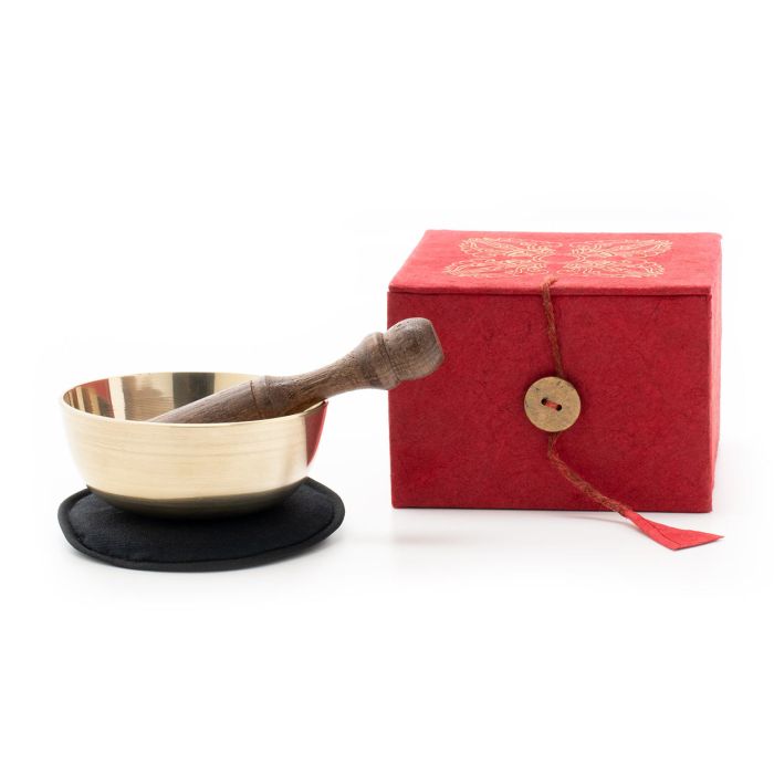 Campana Klangschalen con battente e scatola rossa main product photo