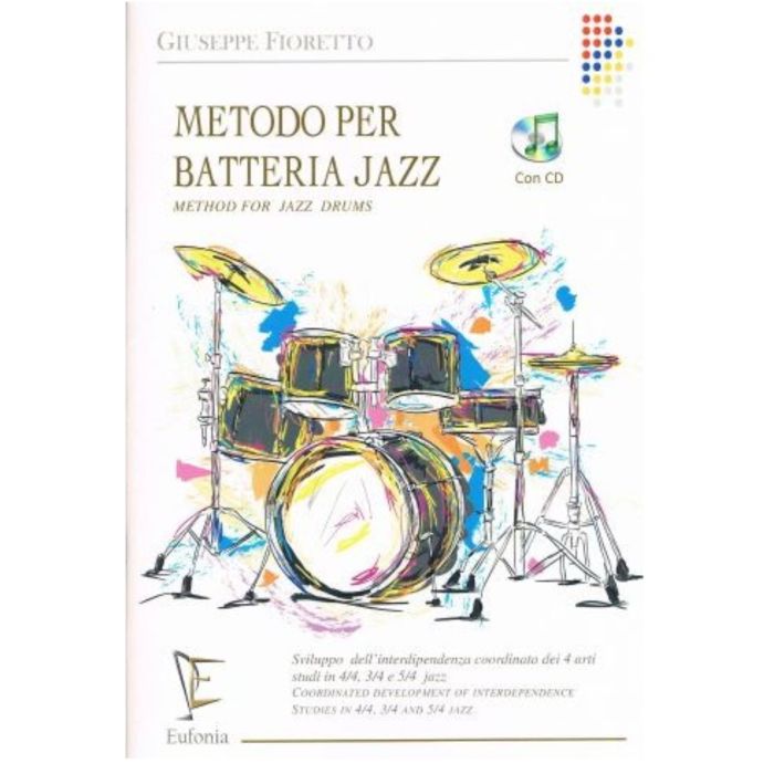 G.Fioretto metodo per batteria jazz con cd main product photo