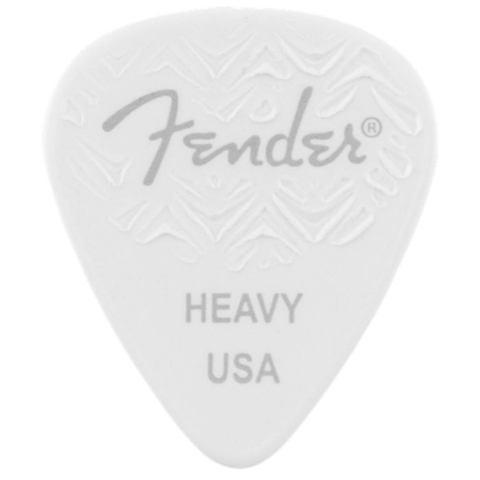 Blister plettri Fender 351 Shape White Heavy 6 pz. main product photo