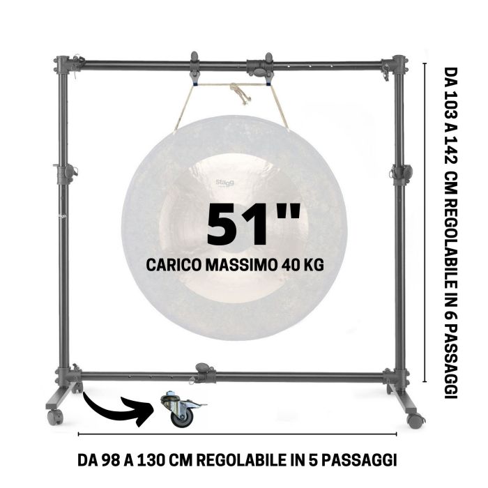 Supporto Gong Stagg regolabile GOS1538 main product photo
