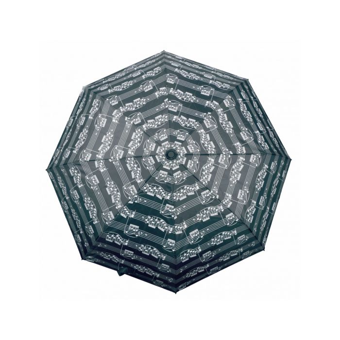 Ombrello nero pieghevole con pentagramma bianco Agifty main product photo