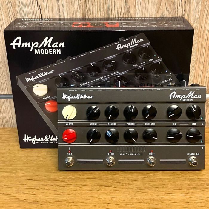 TESTATA A PEDALE HUGHES&KETTNER AMPMAN MODERN USATO main product photo