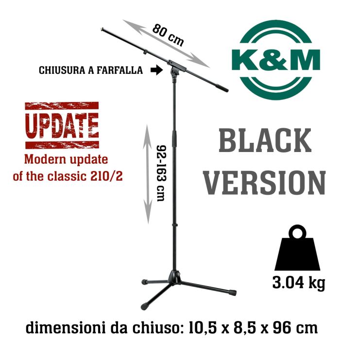 Asta Microfono giraffa K&M 21060-300-55 main product photo