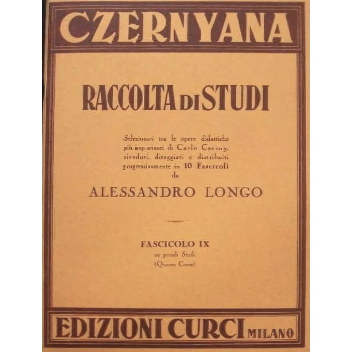 Czerny Czernyana fascicolo 9 main product photo