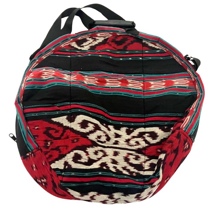 Borsa Tamburo a cornice 50cm Terre' IKAT red main product photo