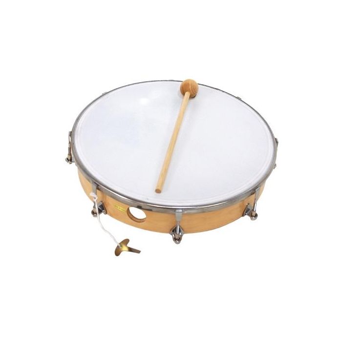 Tamburello Croson 25cm pelle plastica re golabile con battente 210 main product photo