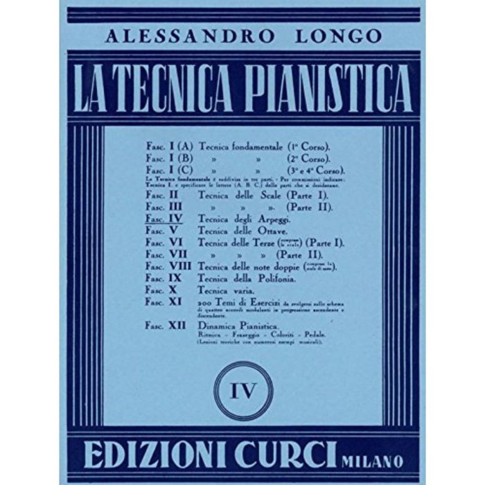 Longo Tecnica Pianistica 4 main product photo