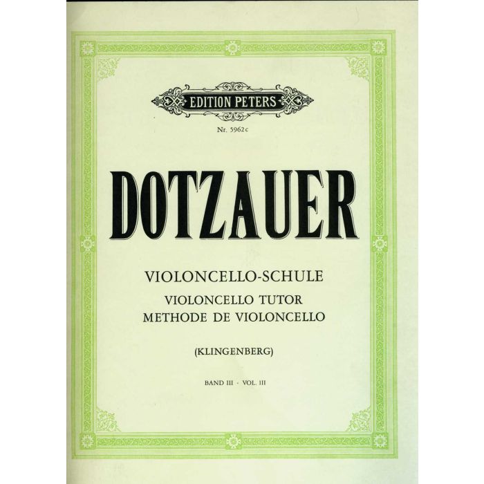 Dotzauer Metodo Violoncello 3  main product photo