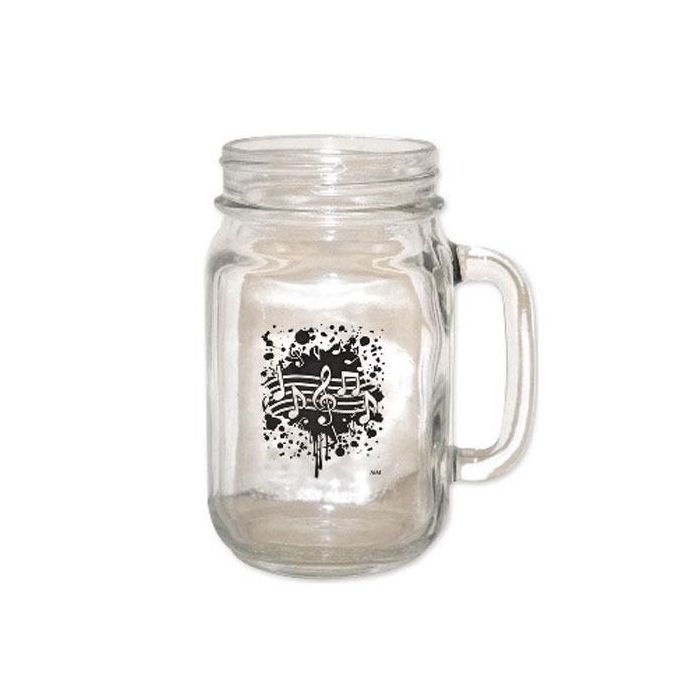 Boccale Aimgifts vetro con disegno musicale main product photo