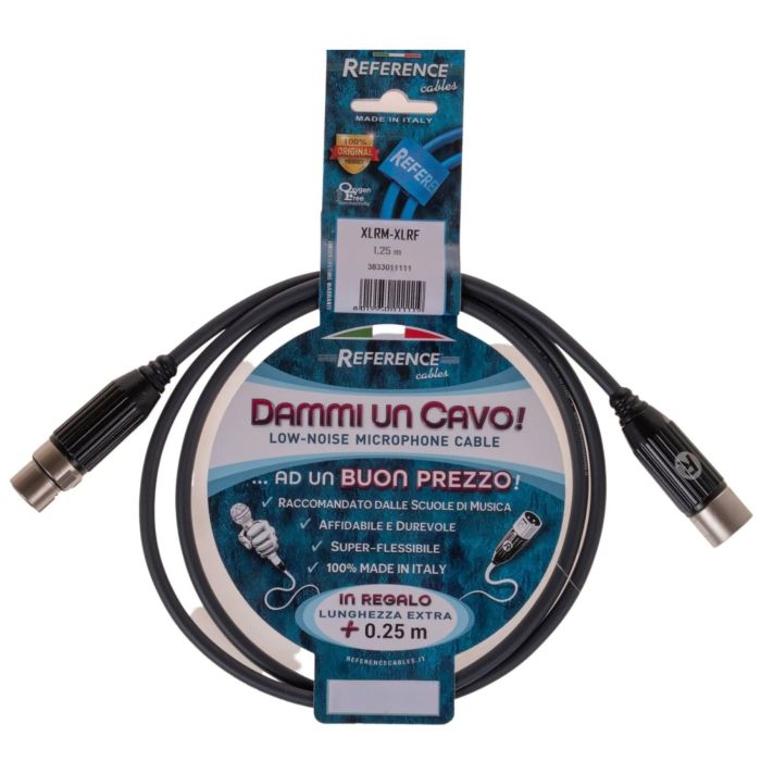 Cavo XLR/XLR 1,25 mt Reference Dammi un cavo! main product photo