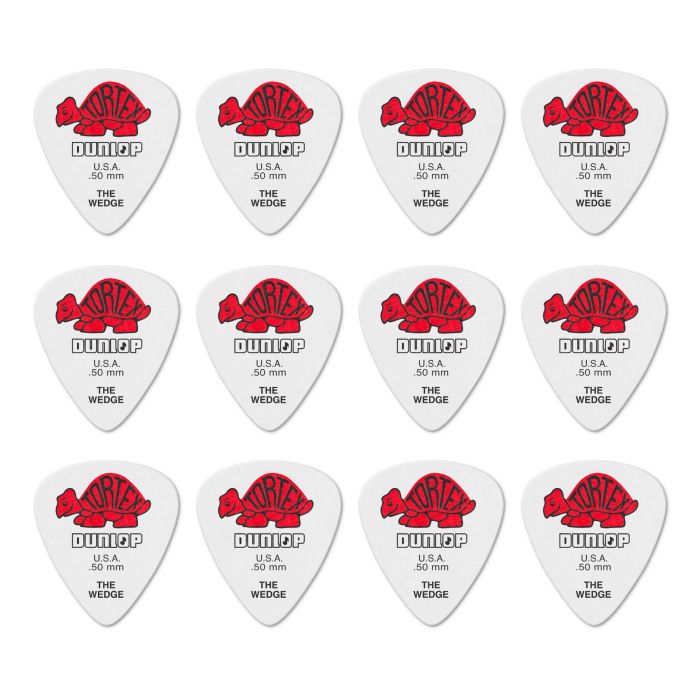 Blister plettri Dunlop 424P.50 Tortex wedge 12pz 50mm main product photo