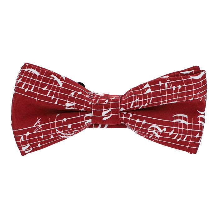 Papillon Musik-Boutique bourdeaux con spartito bianco main product photo
