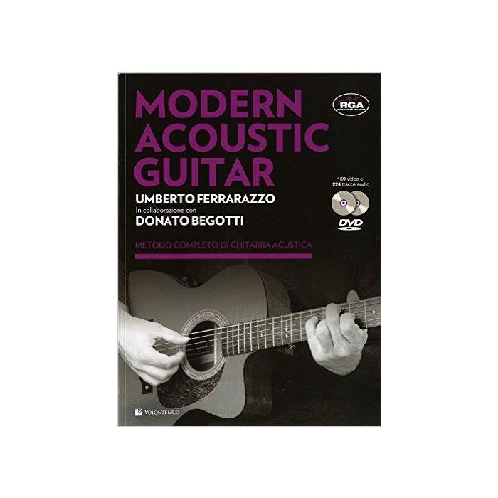 U.Ferrarazzo Begotti Modern acoustic guitar con 2 Dvd main product photo
