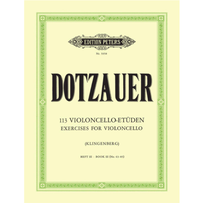 Dotzauer 113 Studi per violoncello Vol. III main product photo