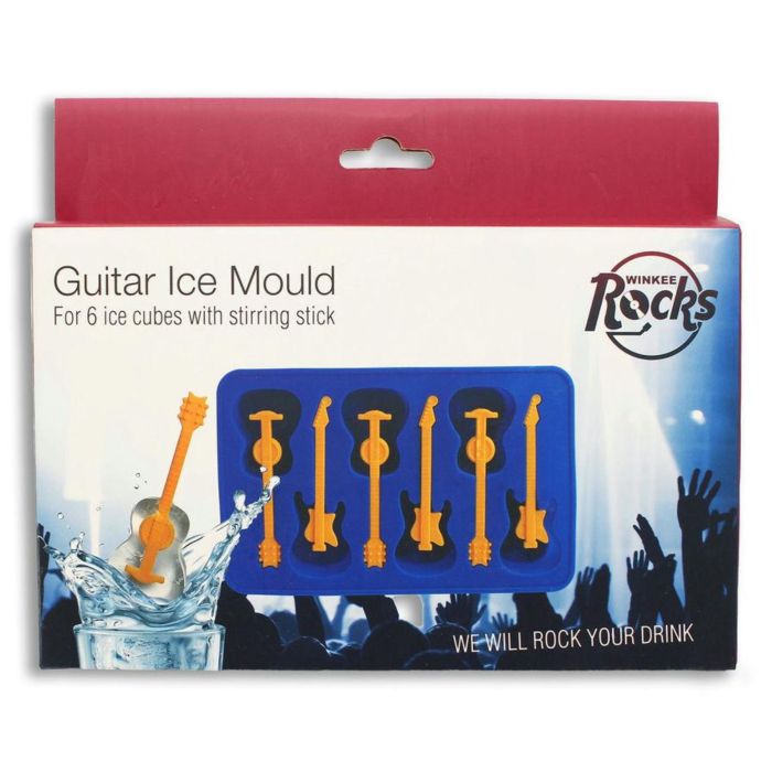 Stampo per cubetti di ghiaccio a forma di chitarra elettrica colore Blu Musikboutique main product photo