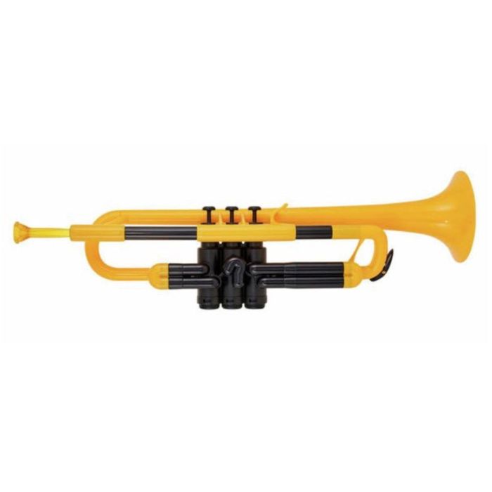 Tromba Sib plastica Ptrumpet con 2 bocchini e borsa GIALLA main product photo