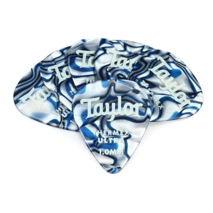 Plettri Taylor 1.0mm 6pz blue swirl main product photo