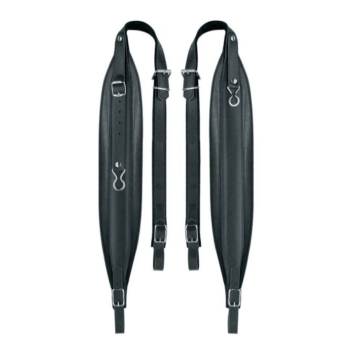 Tracolla Fisarmonica 96-120 Bassi cuoio pelle black Boston 80-L-CS main product photo