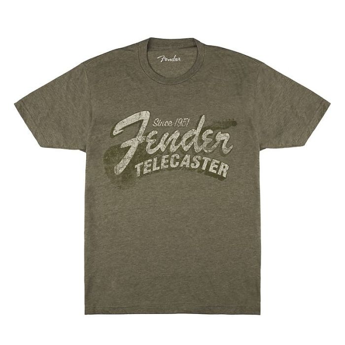 T-Shirt Fender Since 1951 Telecaster Military Heather Green S main product photo