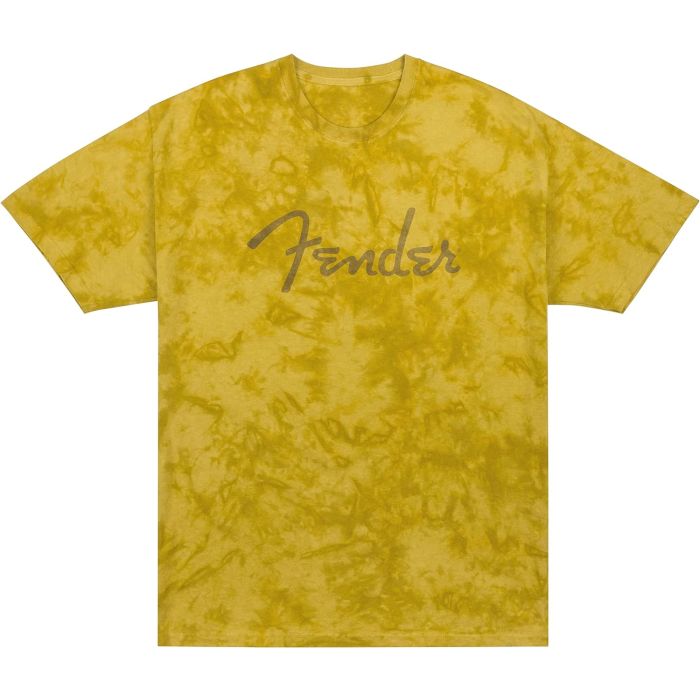 T-Shirt Fender Spaghetti logo Tie-Dye mustard XXL main product photo