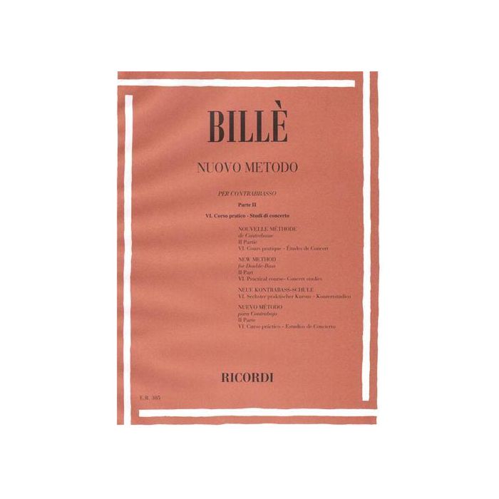 Billè Nuovo Metodo per contrabbasso Parte II VI Corso Pratico main product photo