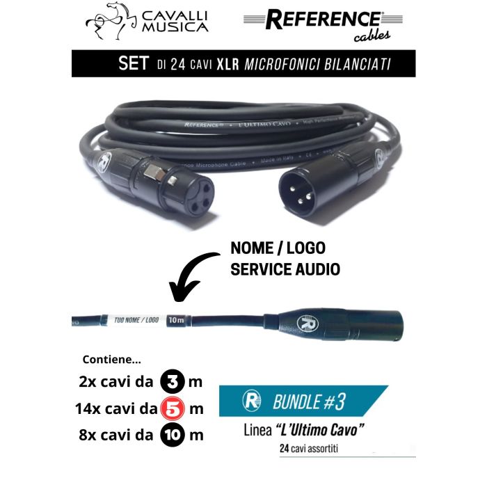 BUNDLE Linea L'Ultimo cavo 24 cavi xlr con il tuo logo main product photo