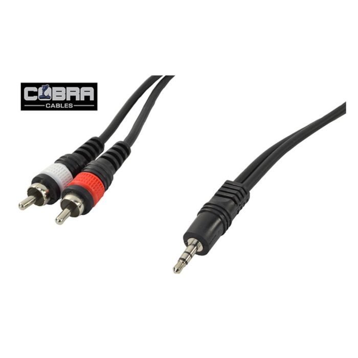Cavo mini jack st/2 rca 1,5 mt Cobra main product photo