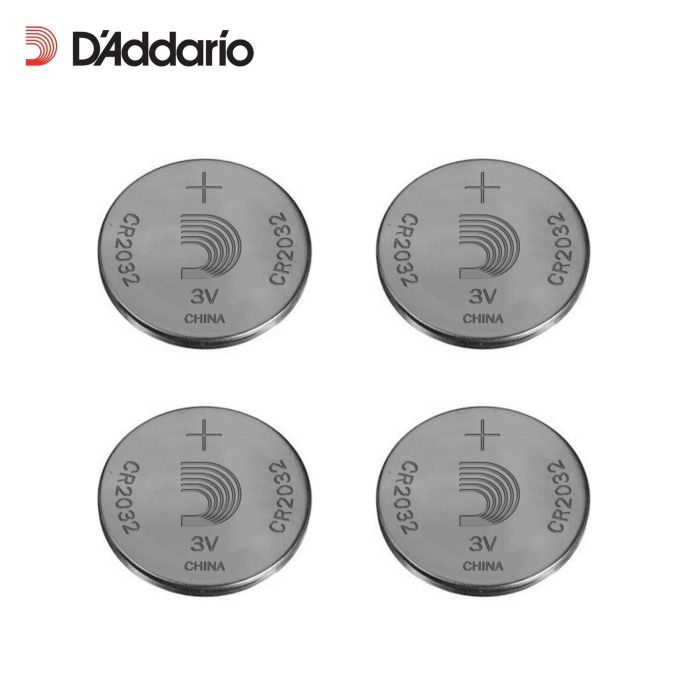 Batterie litio D'Addario a bottone CR2032 Confezione 4 pile main product photo