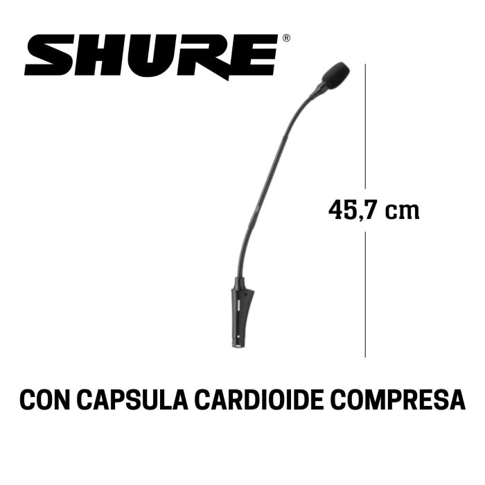 Microfono collo d'oca Shure CVG18BC main product photo
