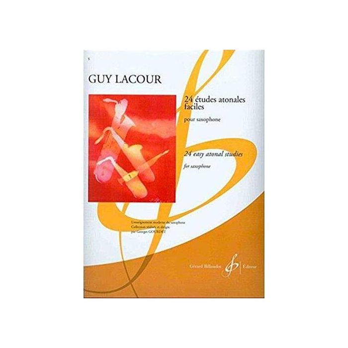G.Lacour 24 Studi Atonali facili per saxsofono main product photo