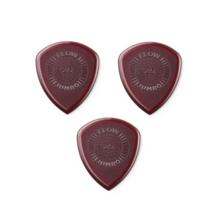Blister plettri Dunlop Flow 547P2.5 jumbo 2,5mm grip 3pz main product photo