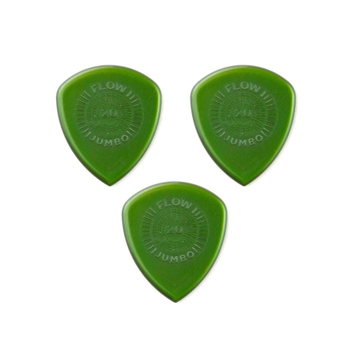 Blister plettri Dunlop Flow 547P2.0 jumbo 2,0mm grip 3pz main product photo