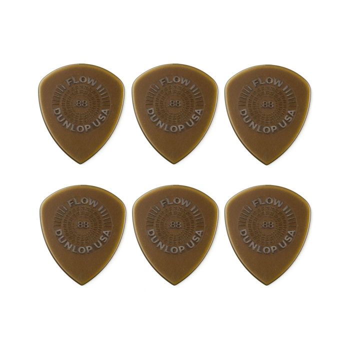 Blister plettri Dunlop Flow 549P.88 standard 0.88 grip 6pz main product photo