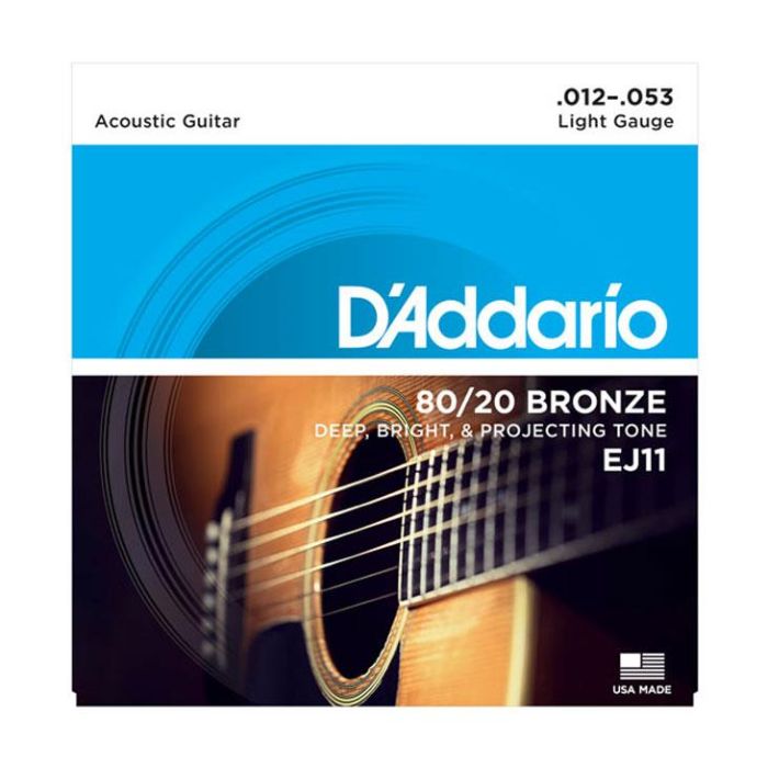 Corde Acustica D`Addario EJ11 80/20 bronze light 12-53 main product photo