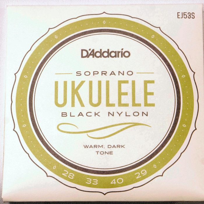 Corde ukulele soprano D`Addario EJ53S pro-artè nylon nero main product photo