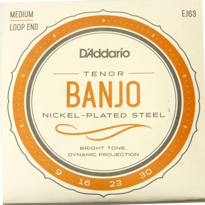 Corde Banjo tenore D`Addario EJ63 nickel loop 9-30 main product photo