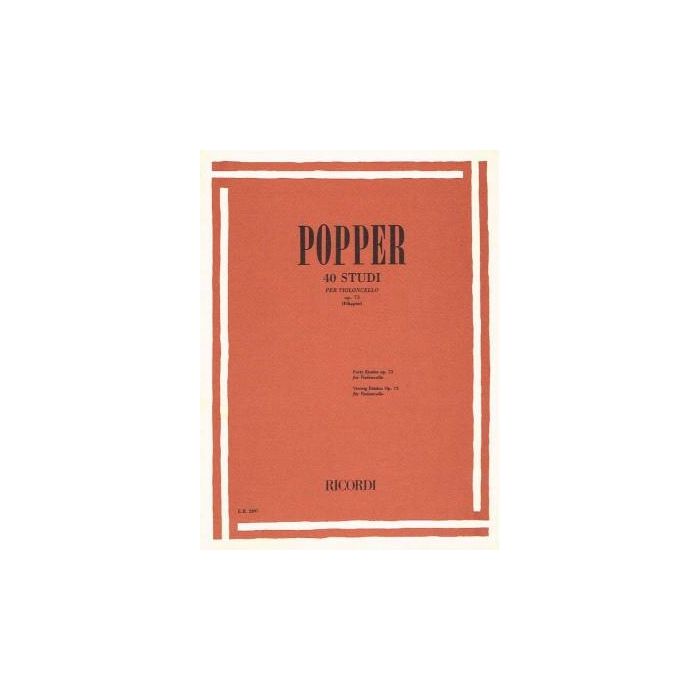 Popper 40 studi Op. 73 per Violoncello main product photo
