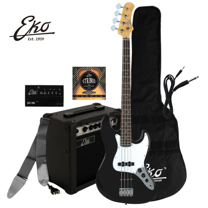 Kit Basso Eko EB-29 Bass set con amplificatore e accessori nero main product photo