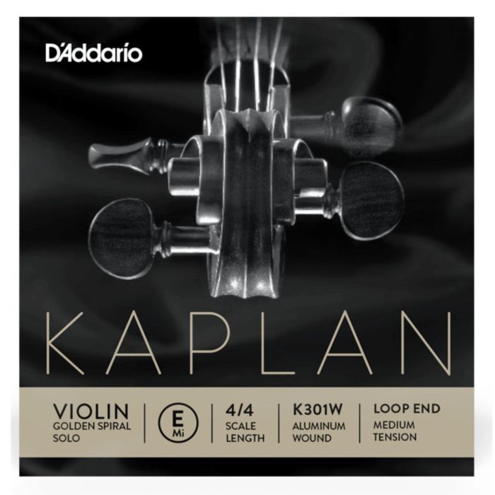 Corda Violino 4/4 D'Addario Kaplan MI K301W alluminio con asola main product photo