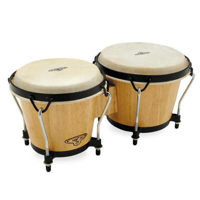 Bongos LP CP-221-AW 6"+7" Lengo Natural Wood Black main product photo