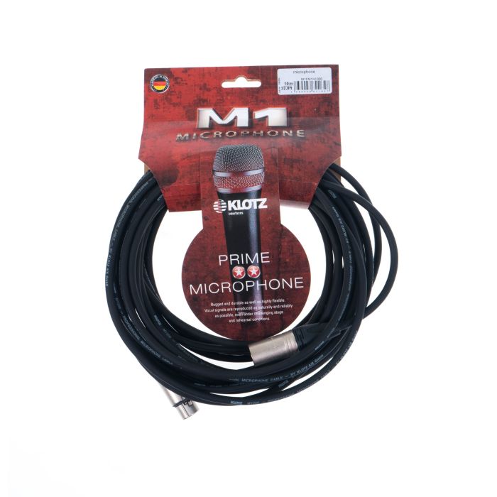 Cavo XLR/XLR 10 mt Klotz serie M1 con connettori neutrik main product photo