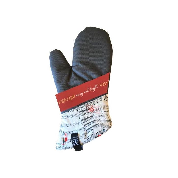 Guanto da cucina imbottito grigio MusicGift main product photo